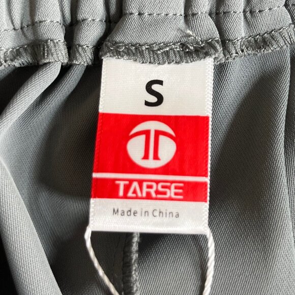 Tarse Activewear Pleated Shorts High Rise Gray Pleated High-Waist Small New - Picture 7 of 10